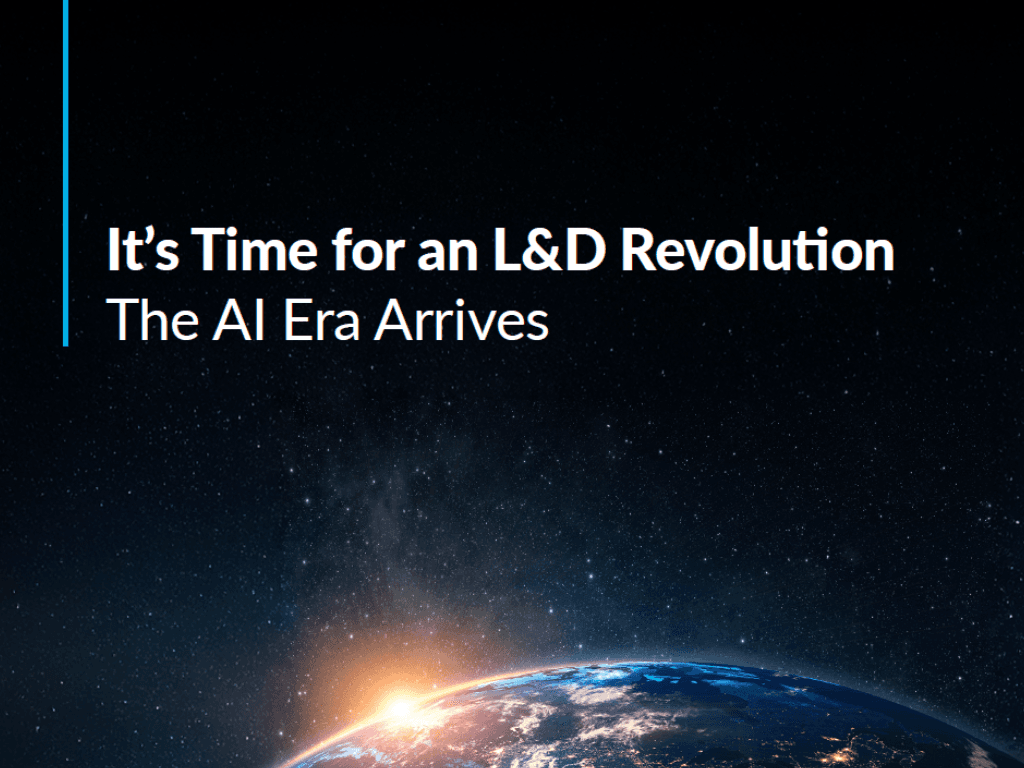 It's Time for an L&D Revolution whitepaper Josh Bersin