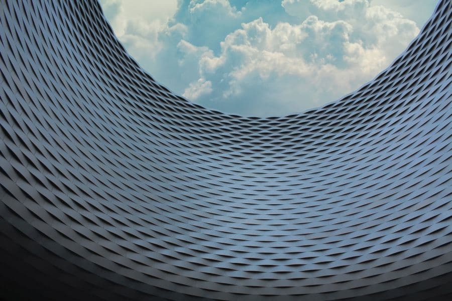 Dome looking out into the sky
